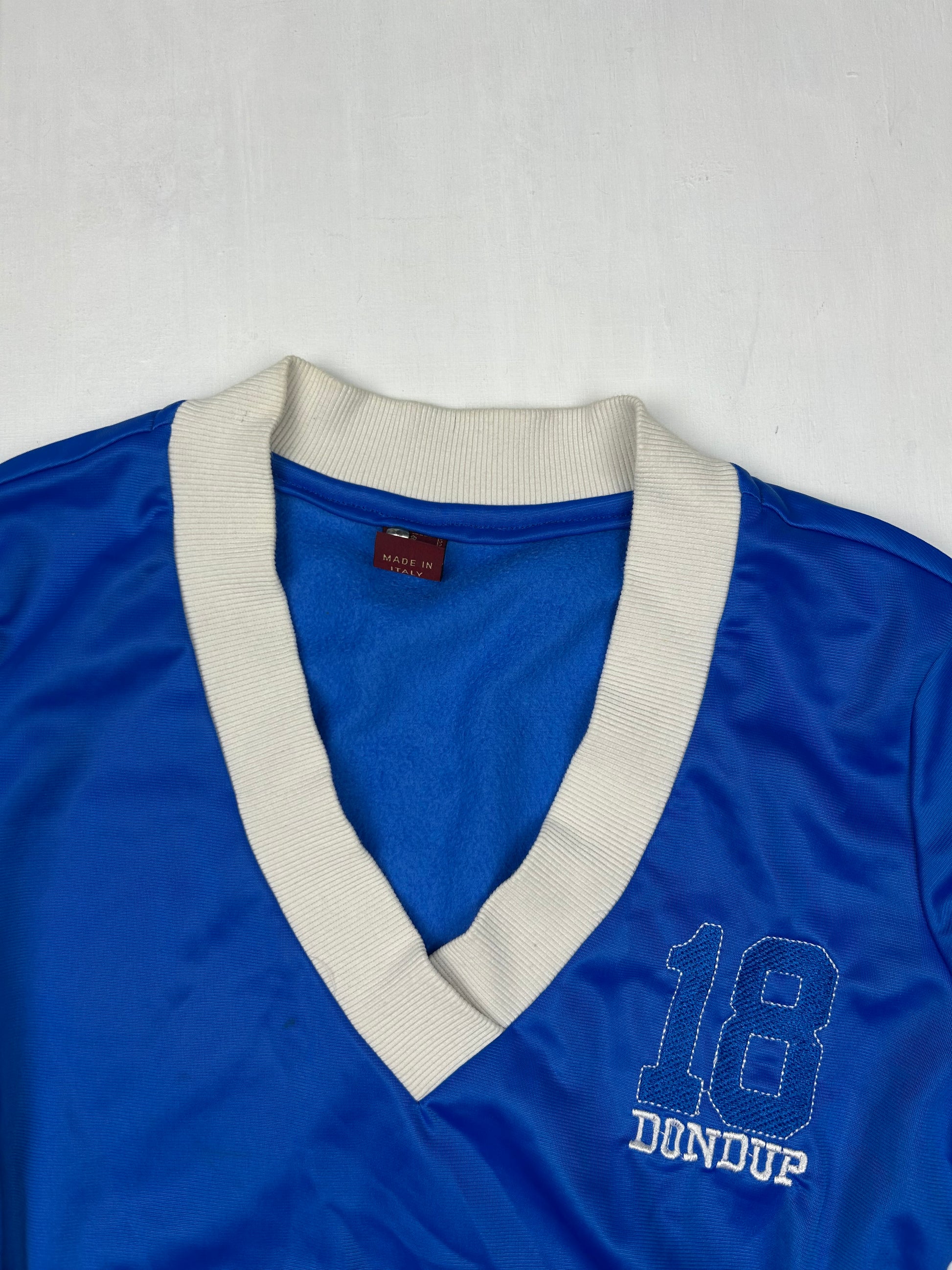 Blue V neck long sleeves tee (S/M)