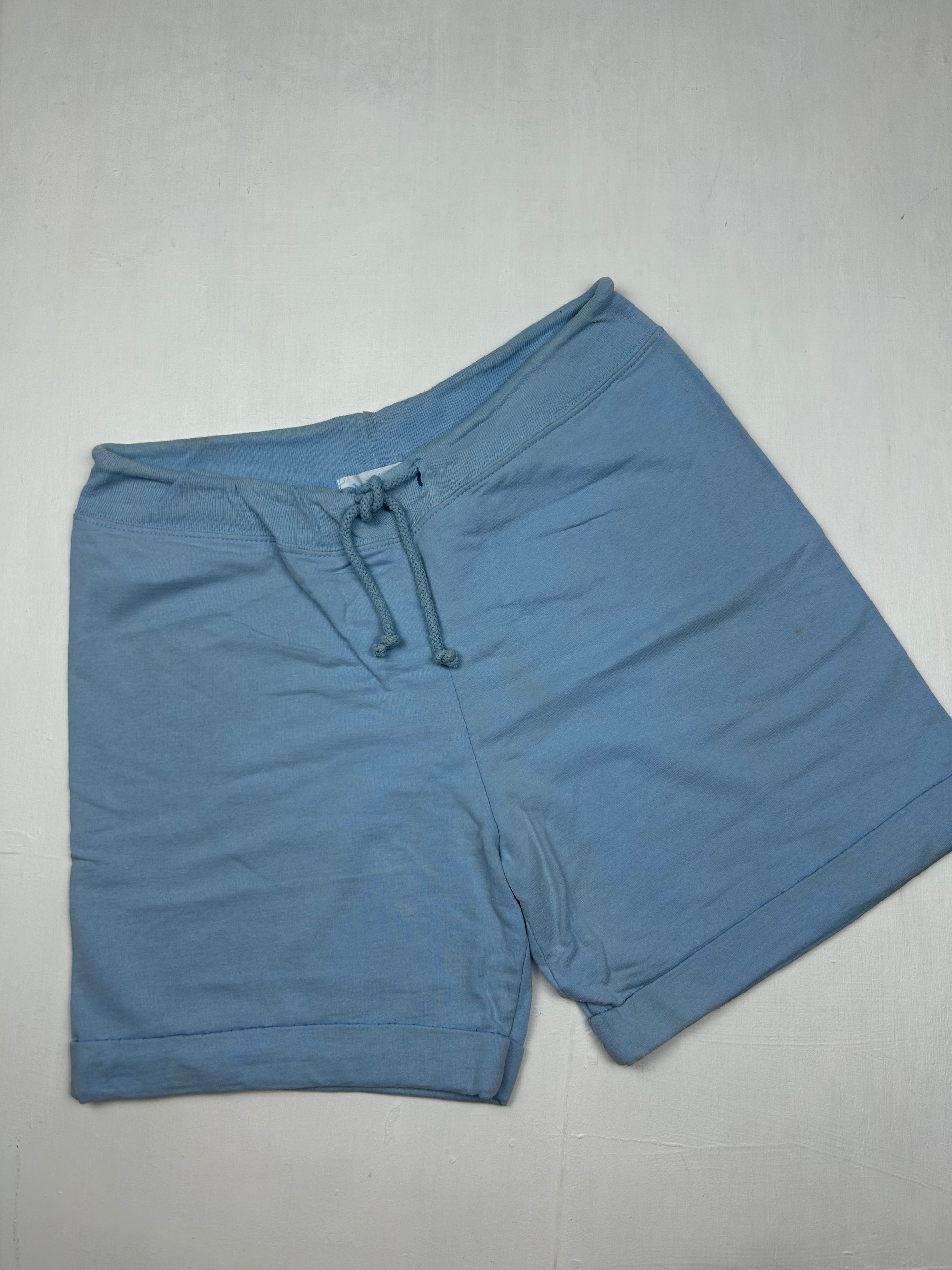 Baby blue New York cotton low rise mid short (S/M)