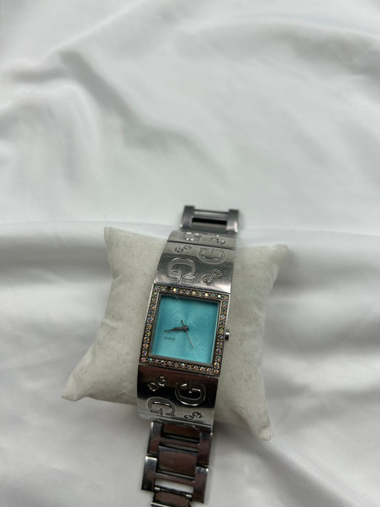 Vintage stainless silver watch jewelry bracelet