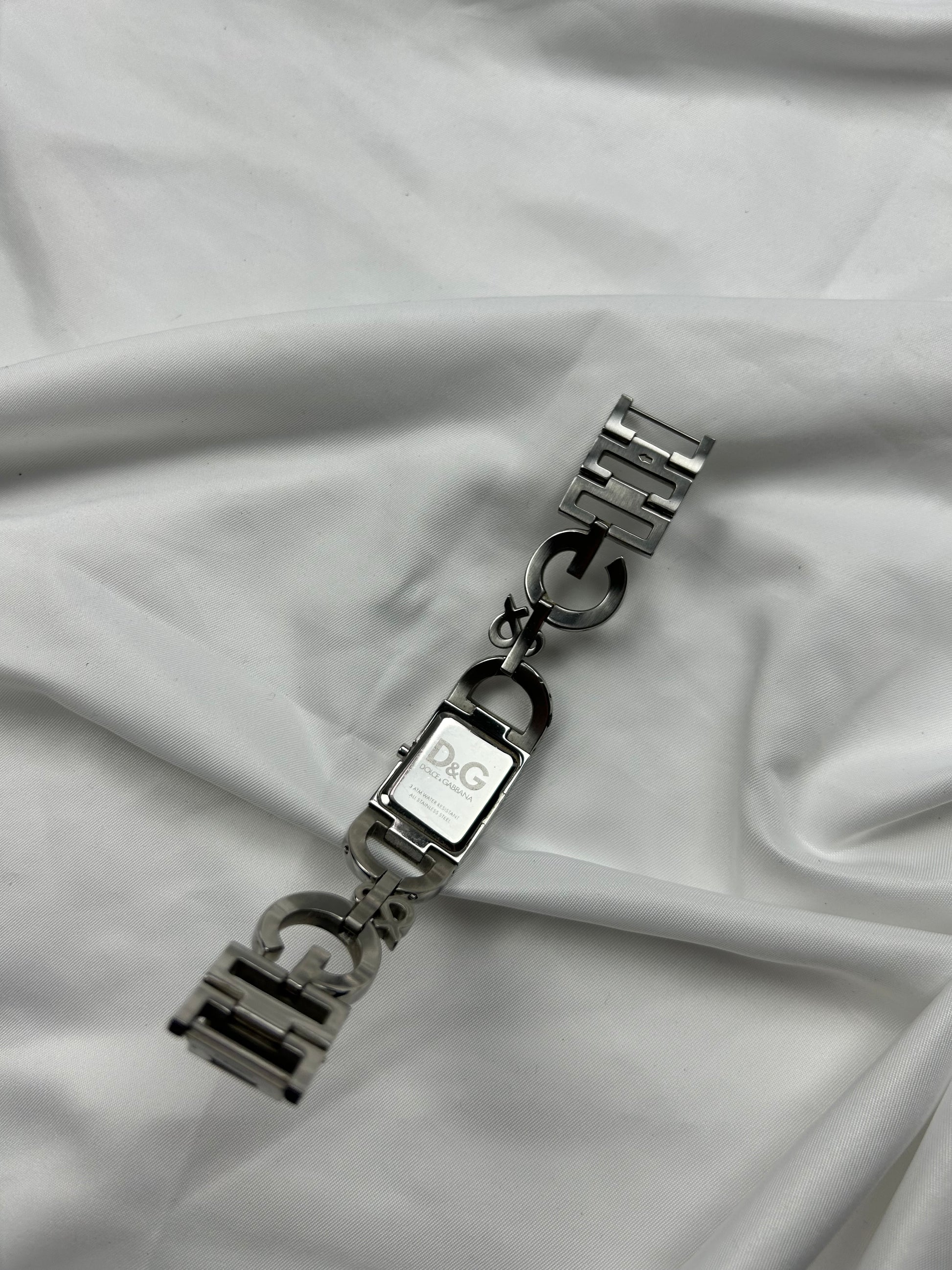 Vintage stainless steel silver jewelry watch