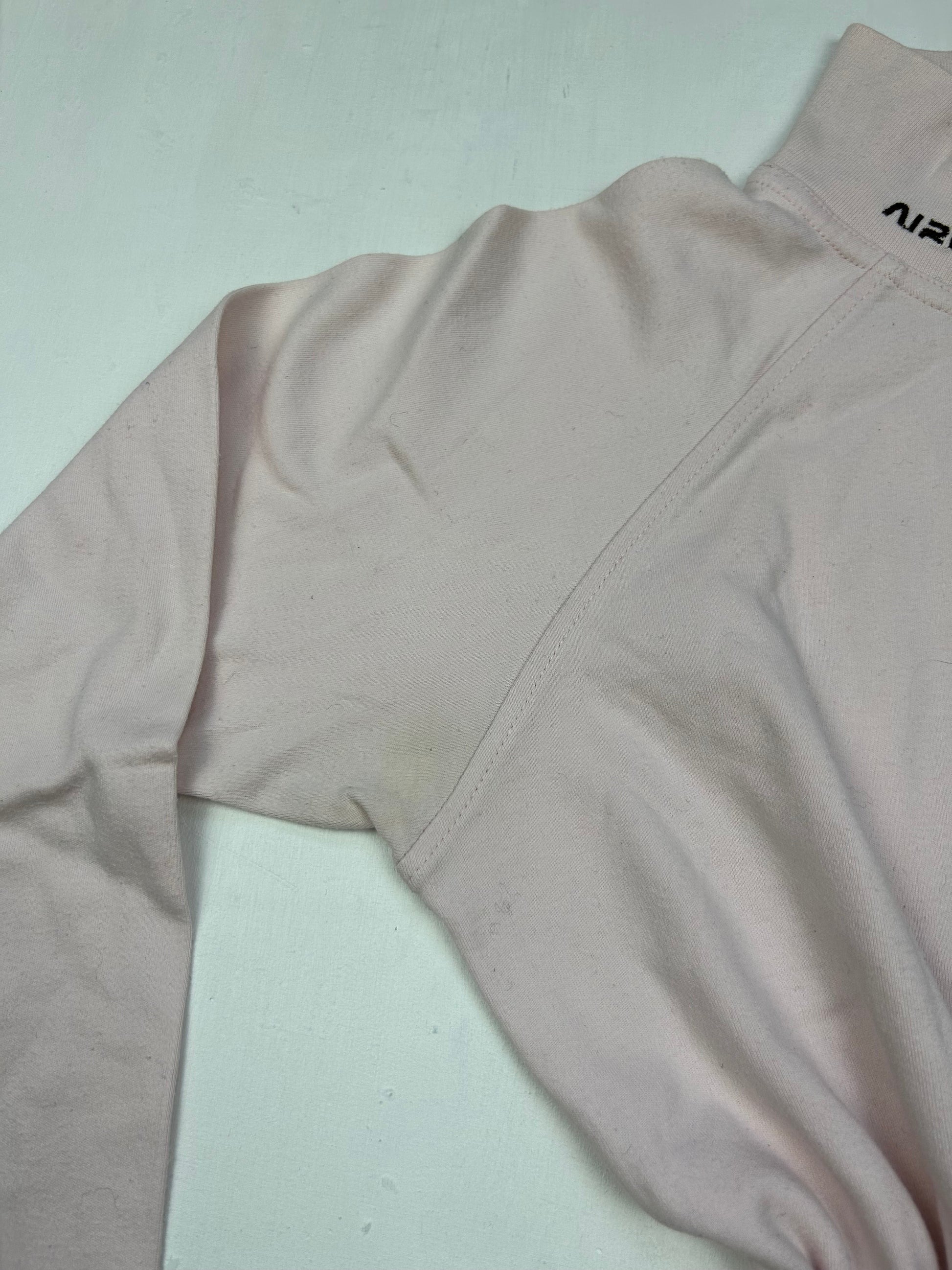 Baby pink high neck sweatshirt (M)