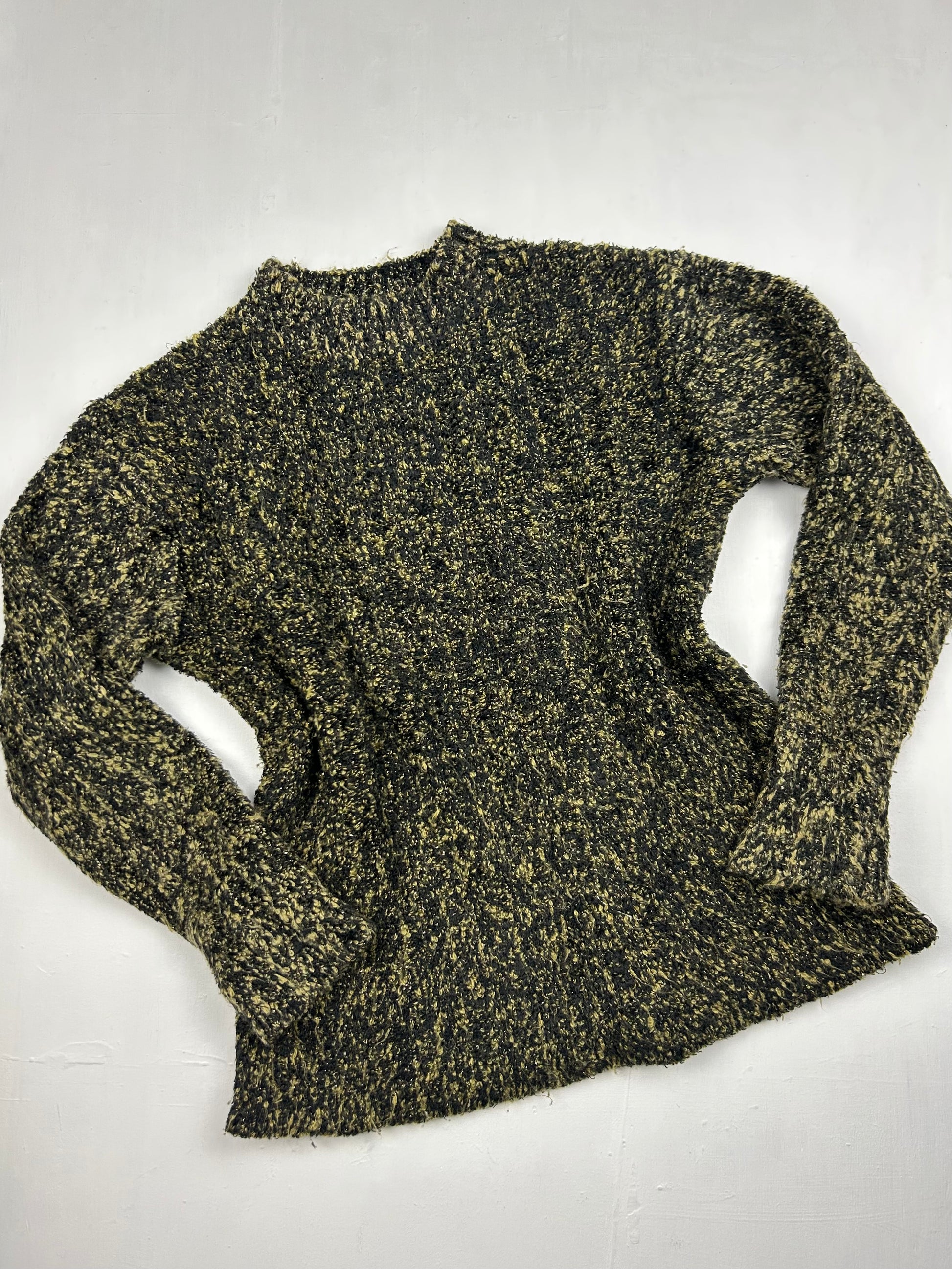 Khaki round neck jumper (S/M)