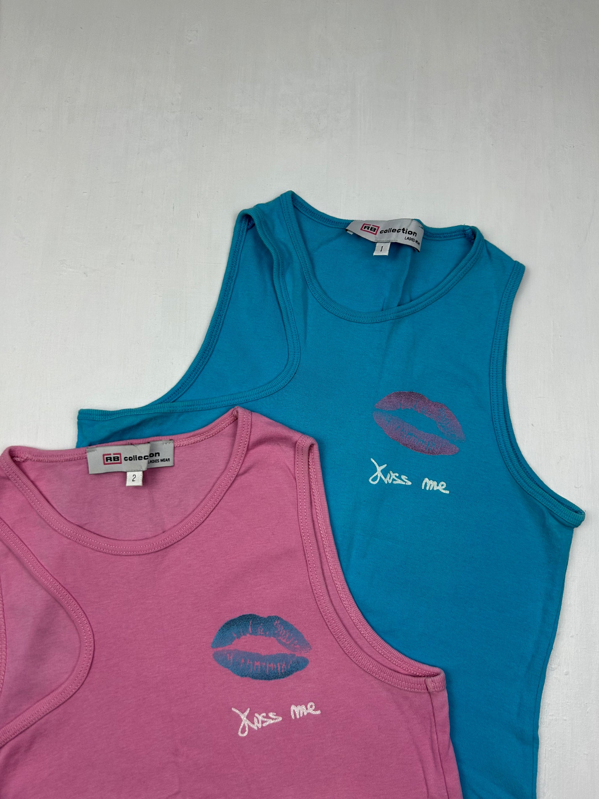 Kiss logo cotton tank top (S/M)