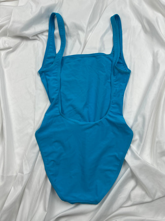 Blue backless bikini body (M)