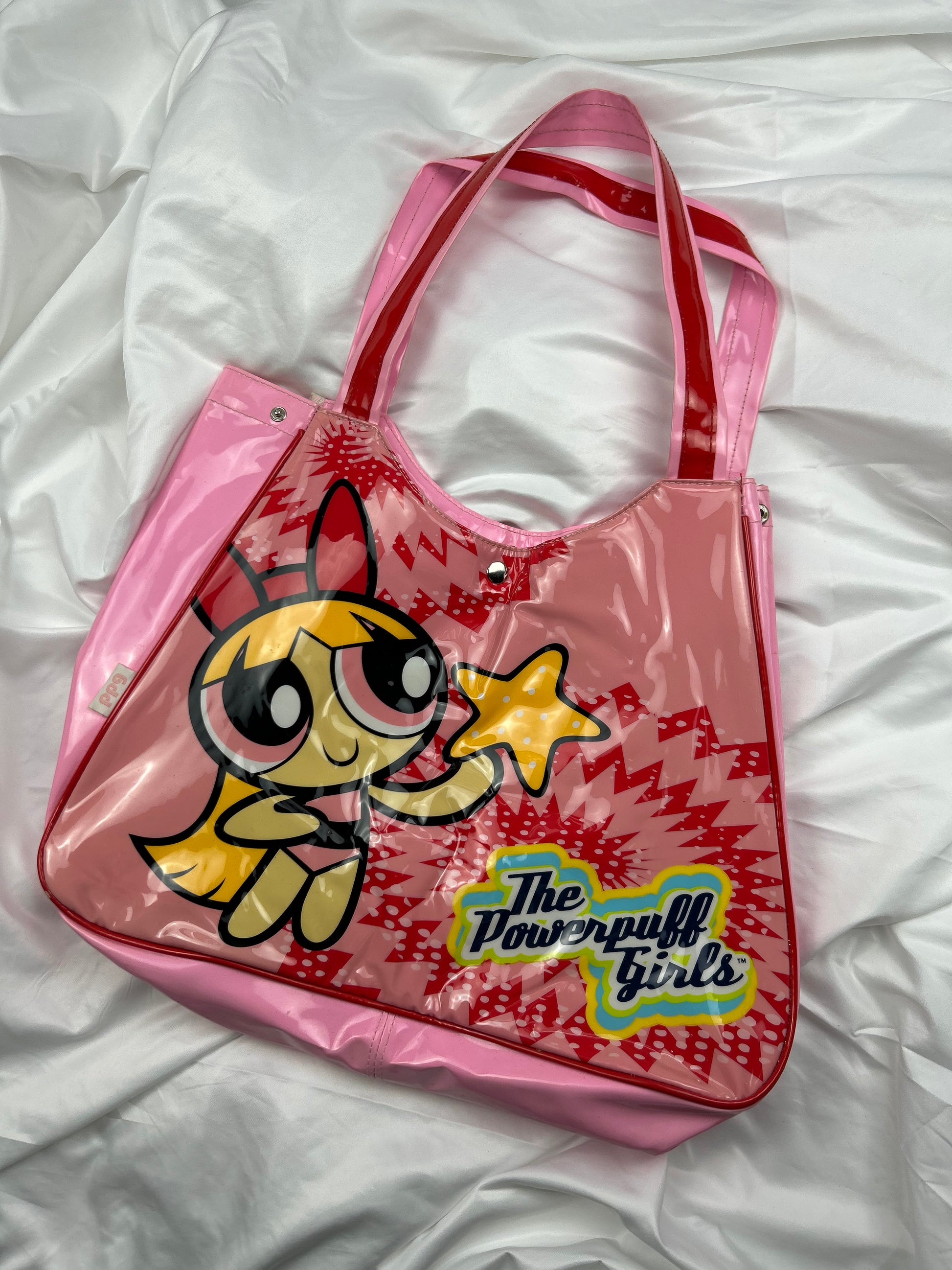 Pink powerpuff girls shoulder bag