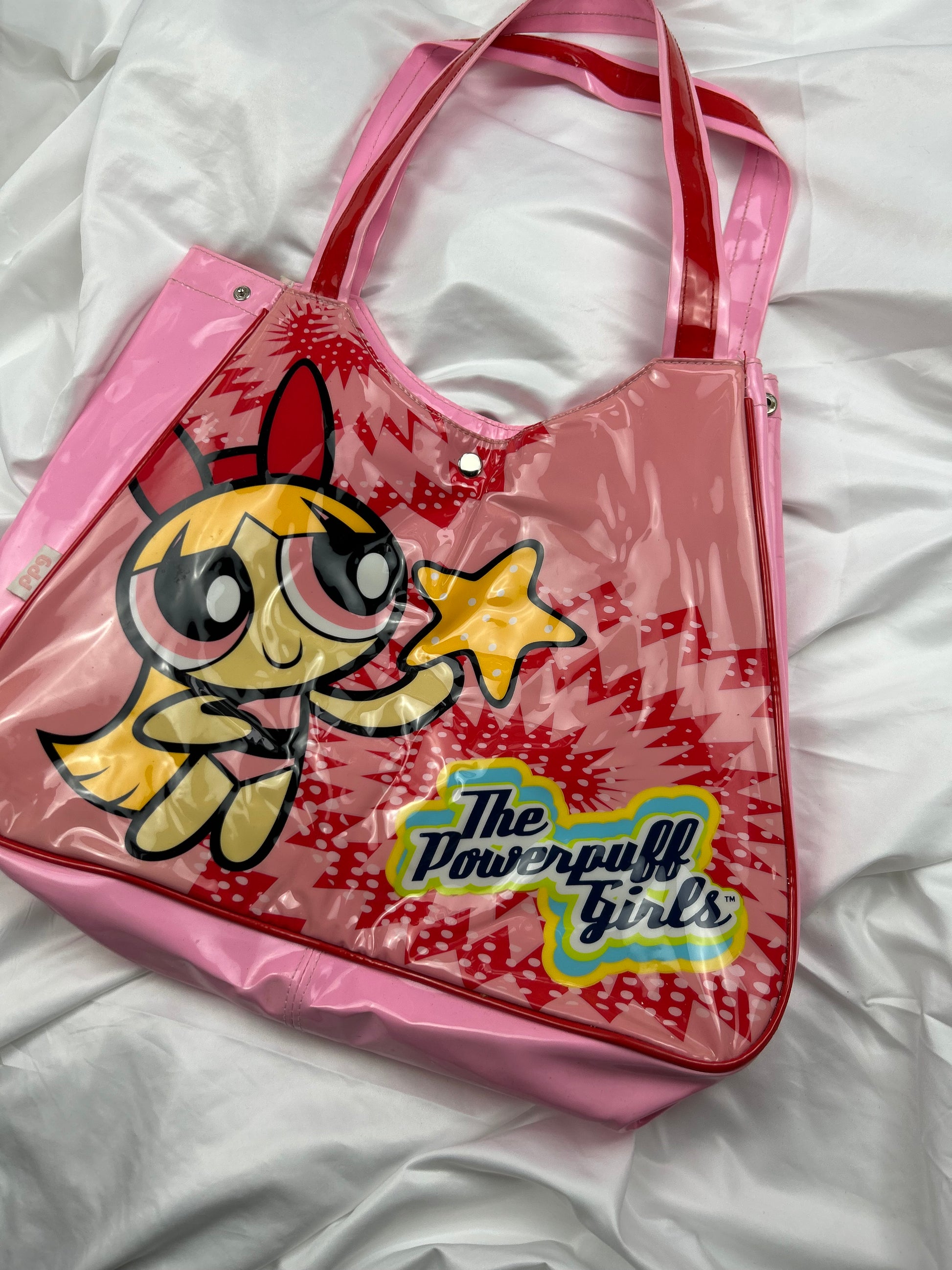 Pink powerpuff girls shoulder bag