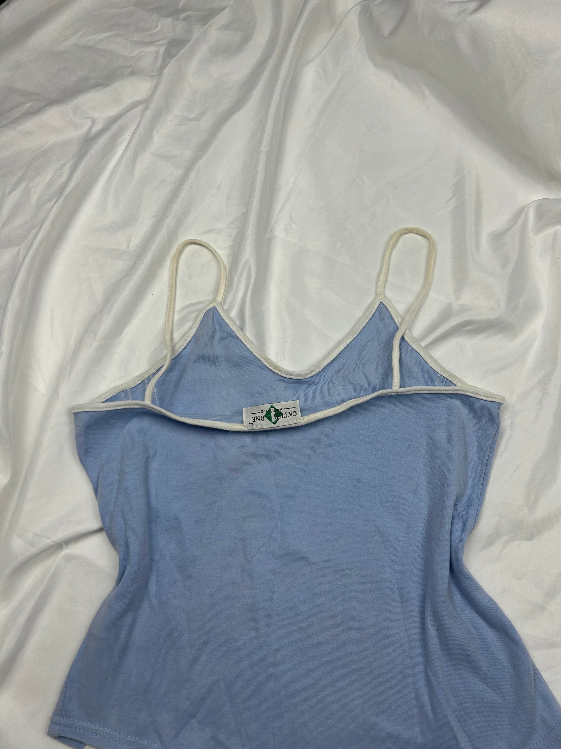 Baby blue sporty cami top (M)