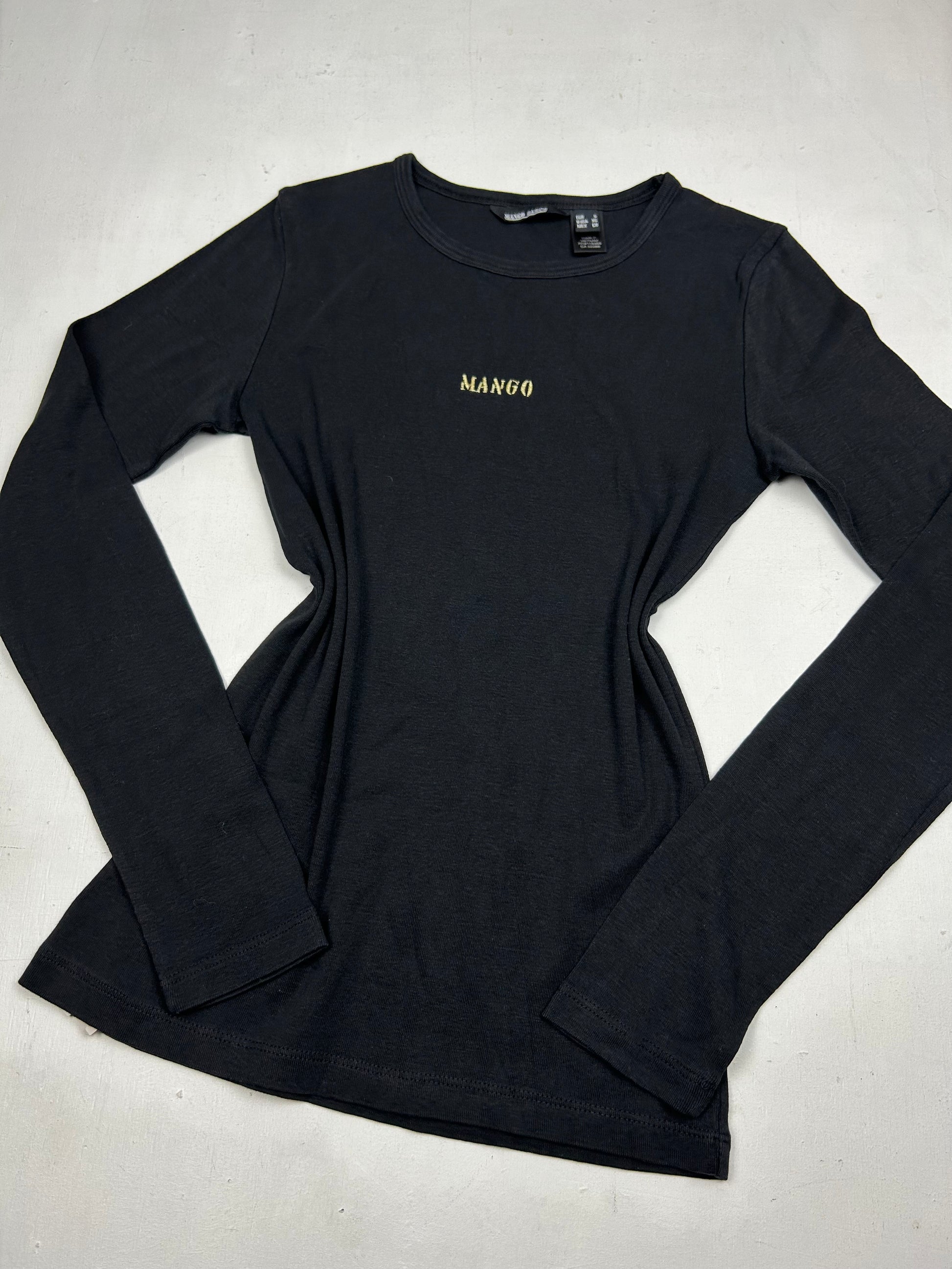 Black logo long sleeves top (S/M)