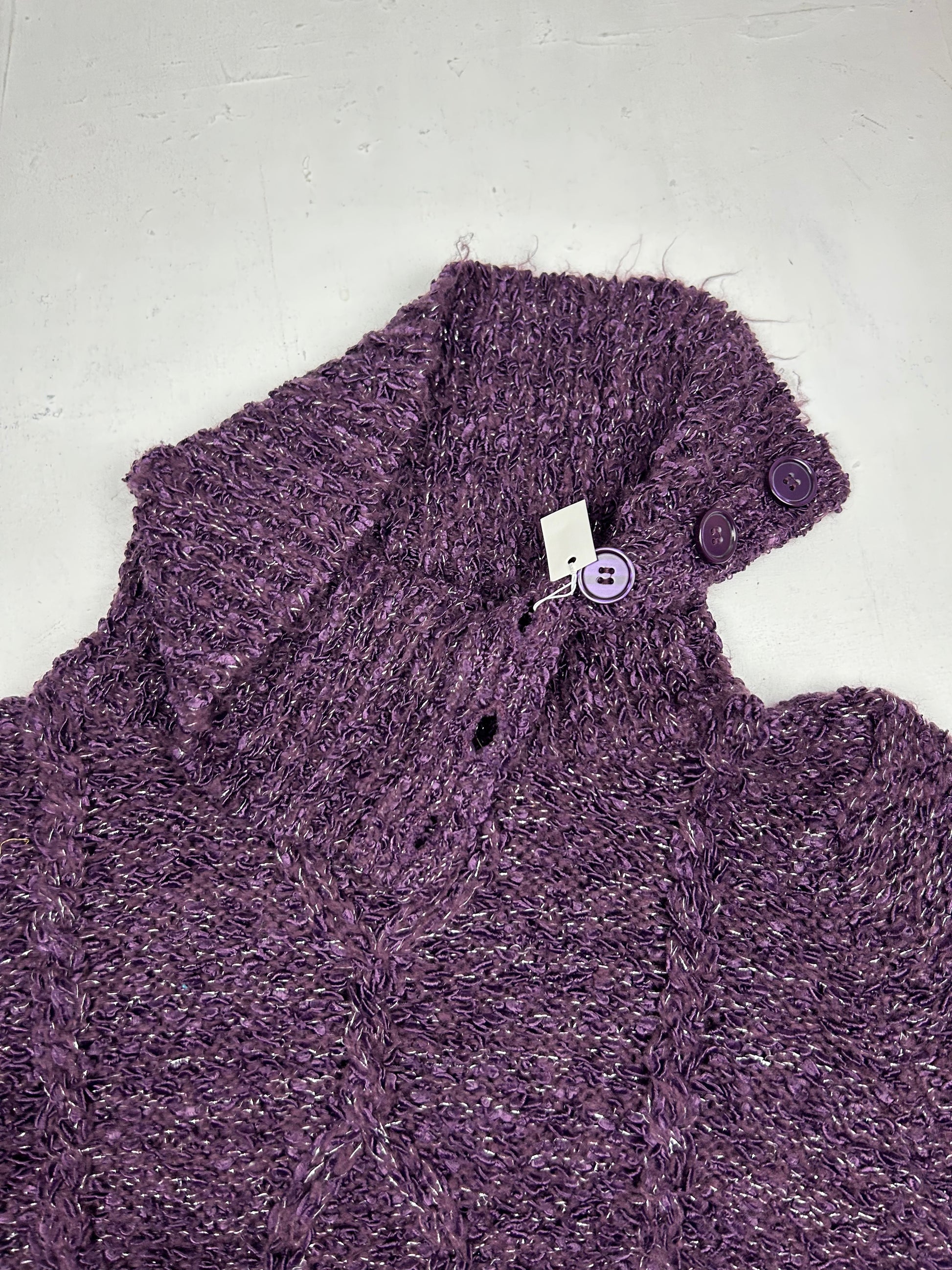 Purple glitters turtleneck jumper (S/M)