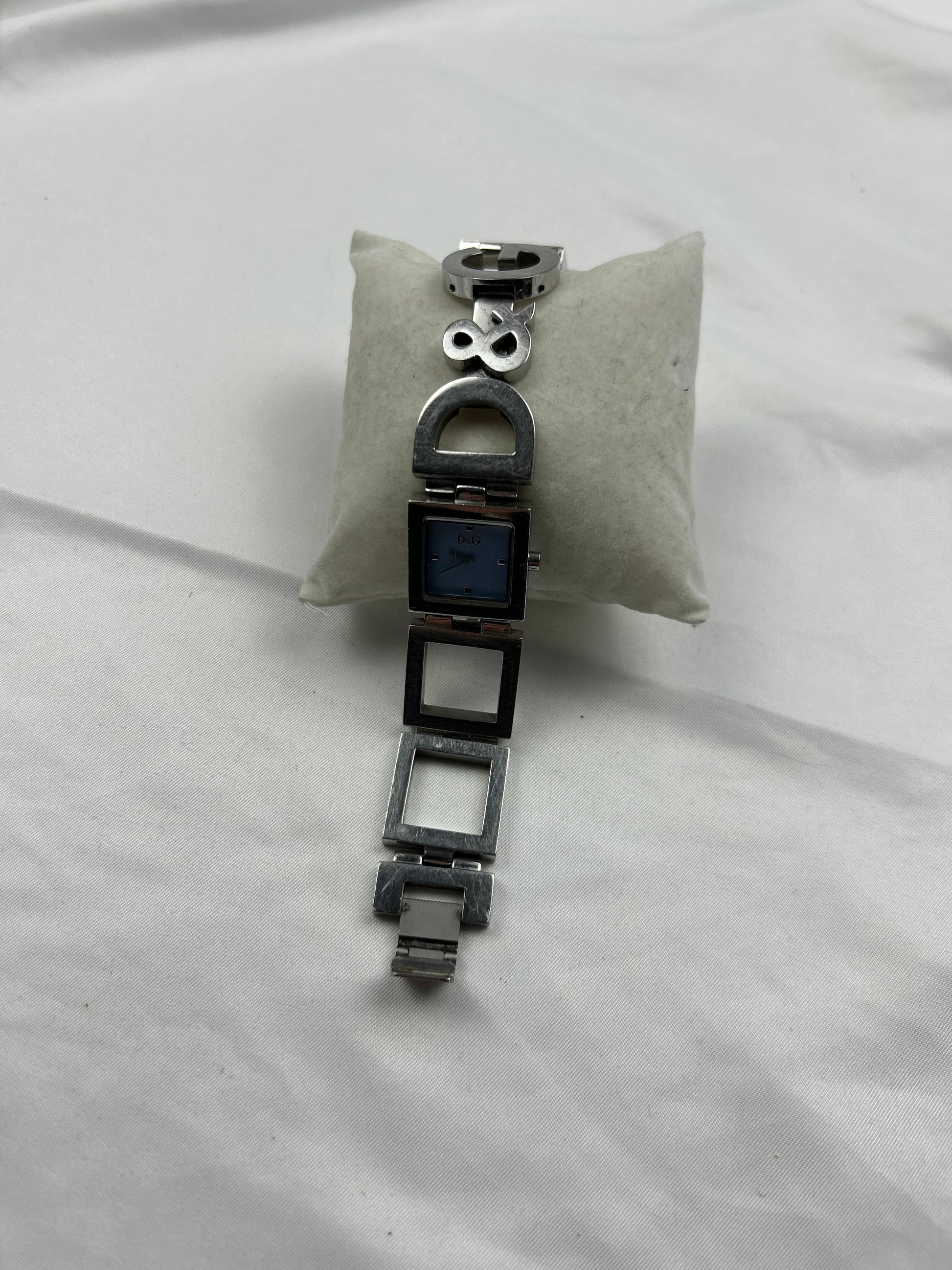 Vintage stainless steel silver jewelry watch