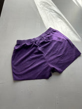 Load image into Gallery viewer, Purple velvet mid/ low rise sporty mini /micro short (S)