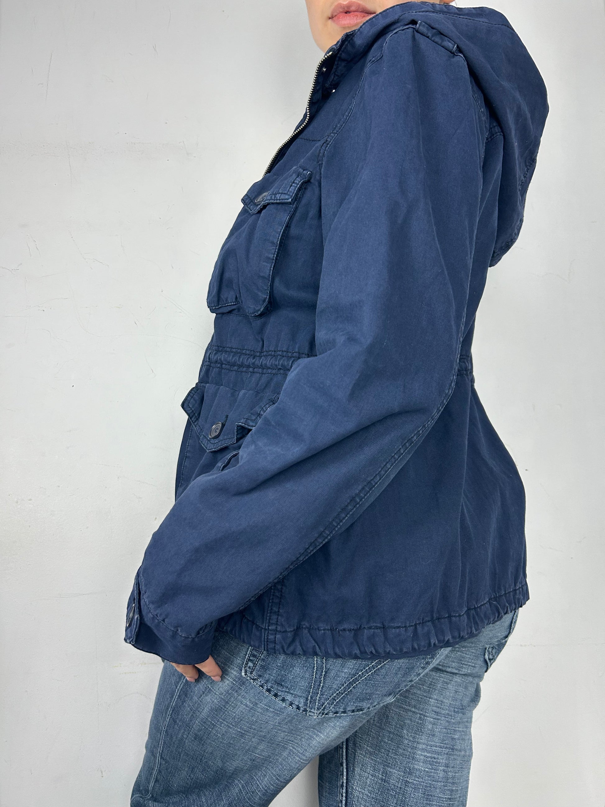 Blue trench jacket (S/M)