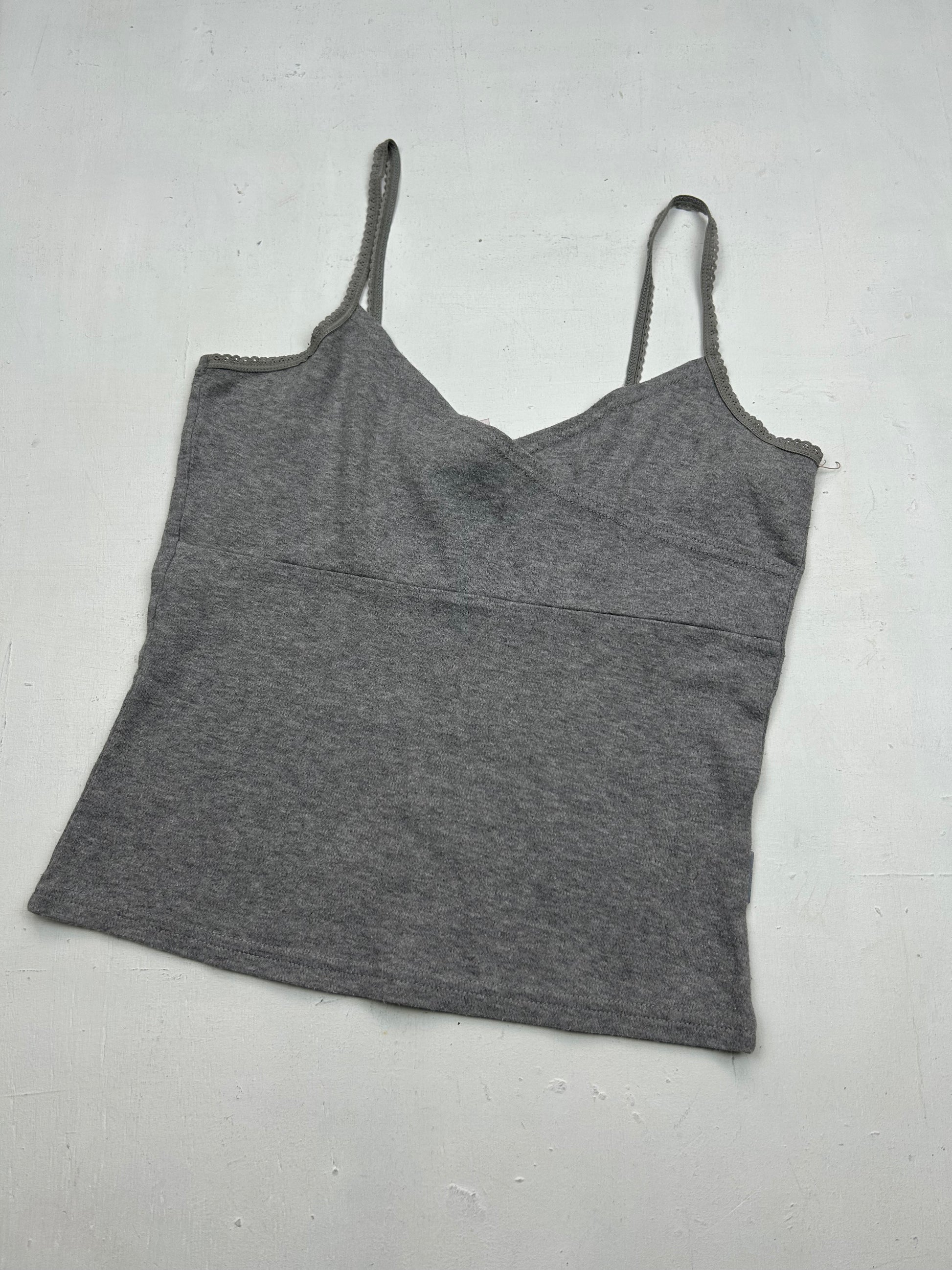 Grey cotton cami top (S/M)