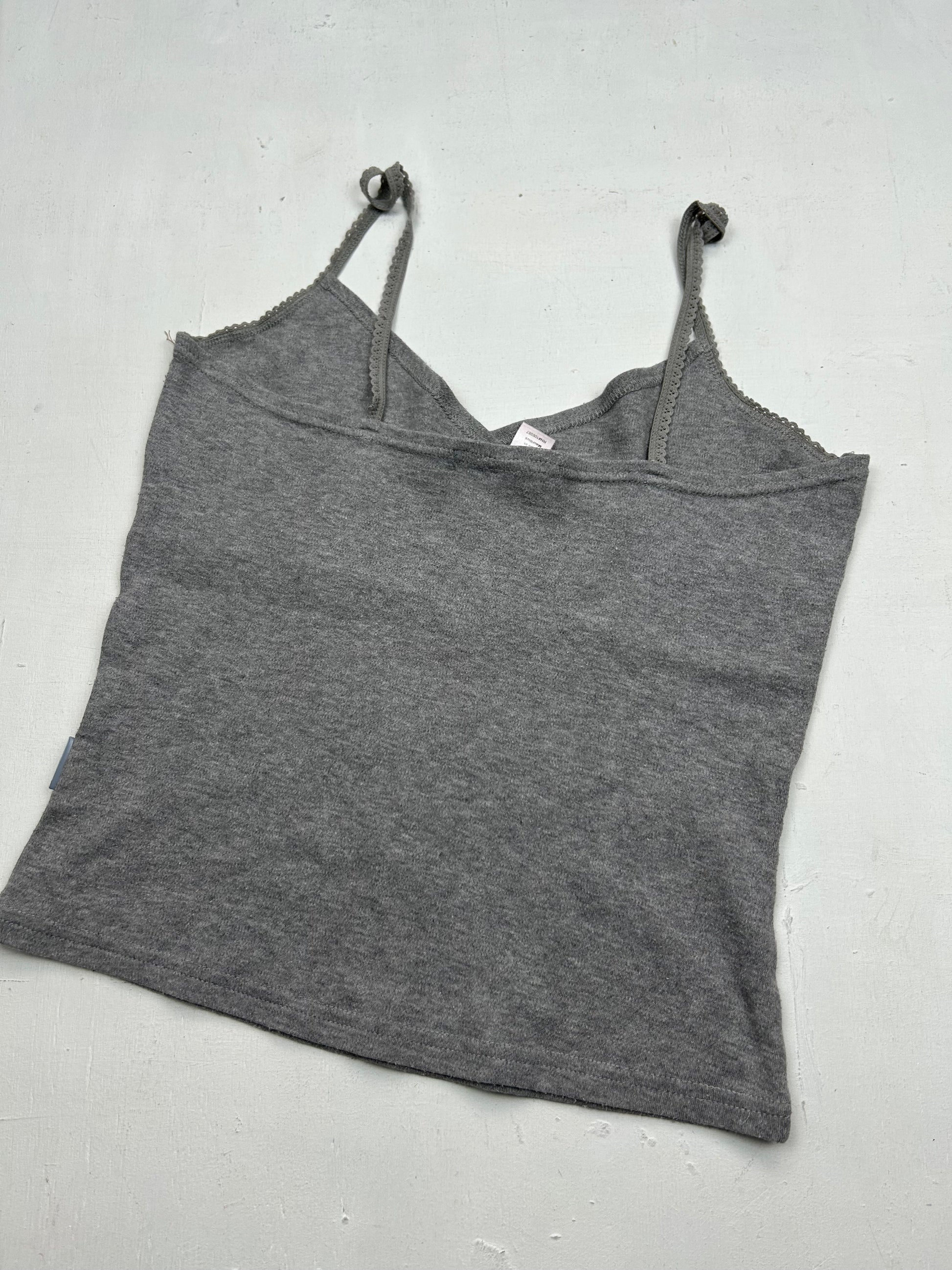 Grey cotton cami top (S/M)