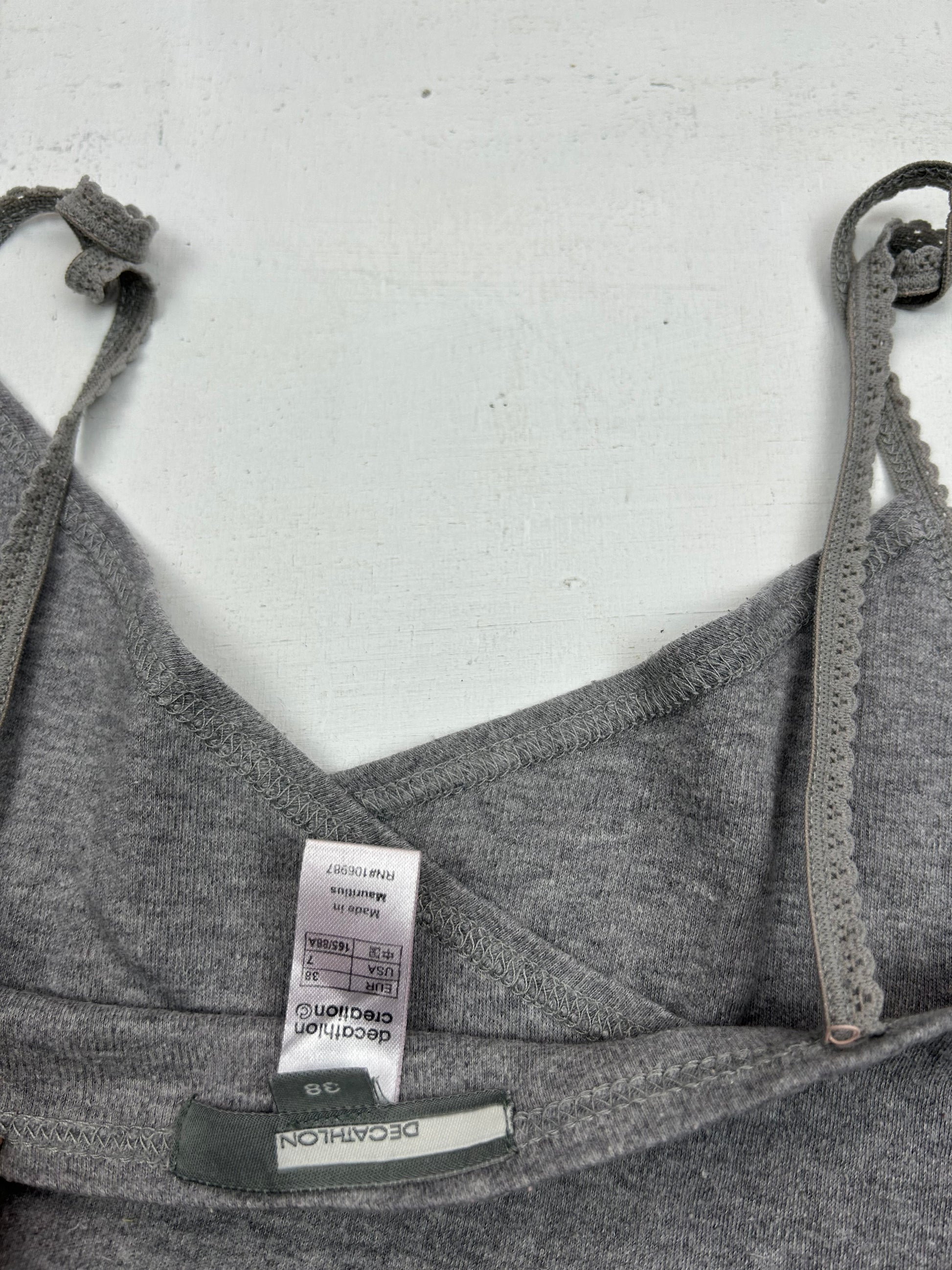 Grey cotton cami top (S/M)