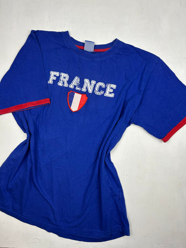 Blue France football team tee (XL)