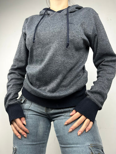 Grey cotton hoodie jumper (M/L)