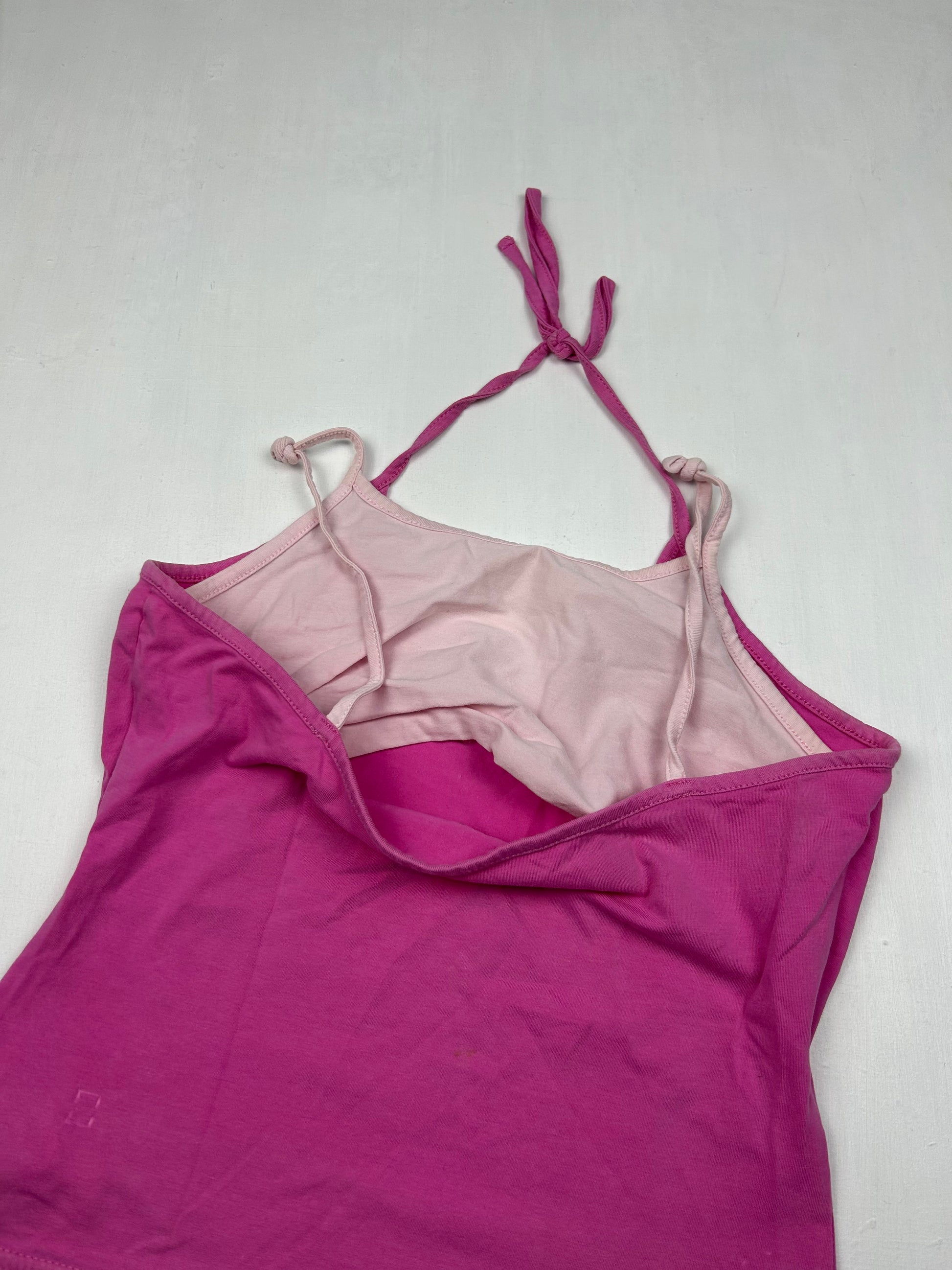 Pink 2 in 1 halter top (S)