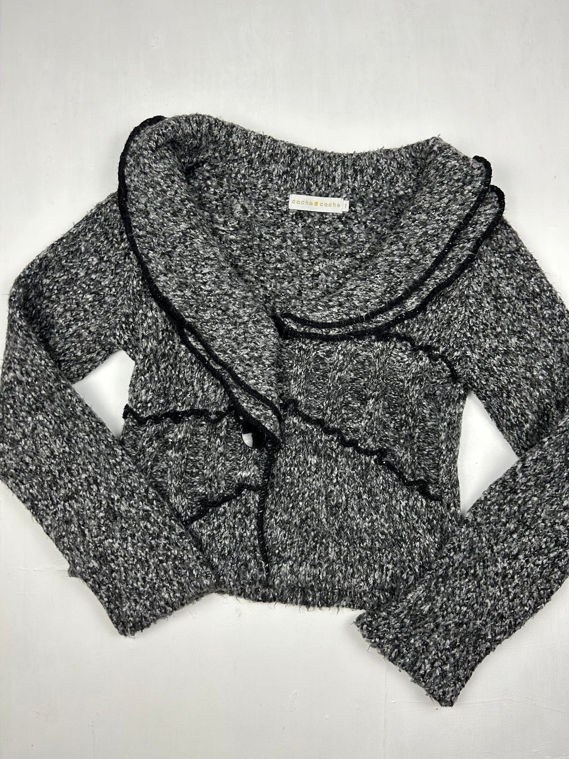 Grey  cardigan jumper (S)