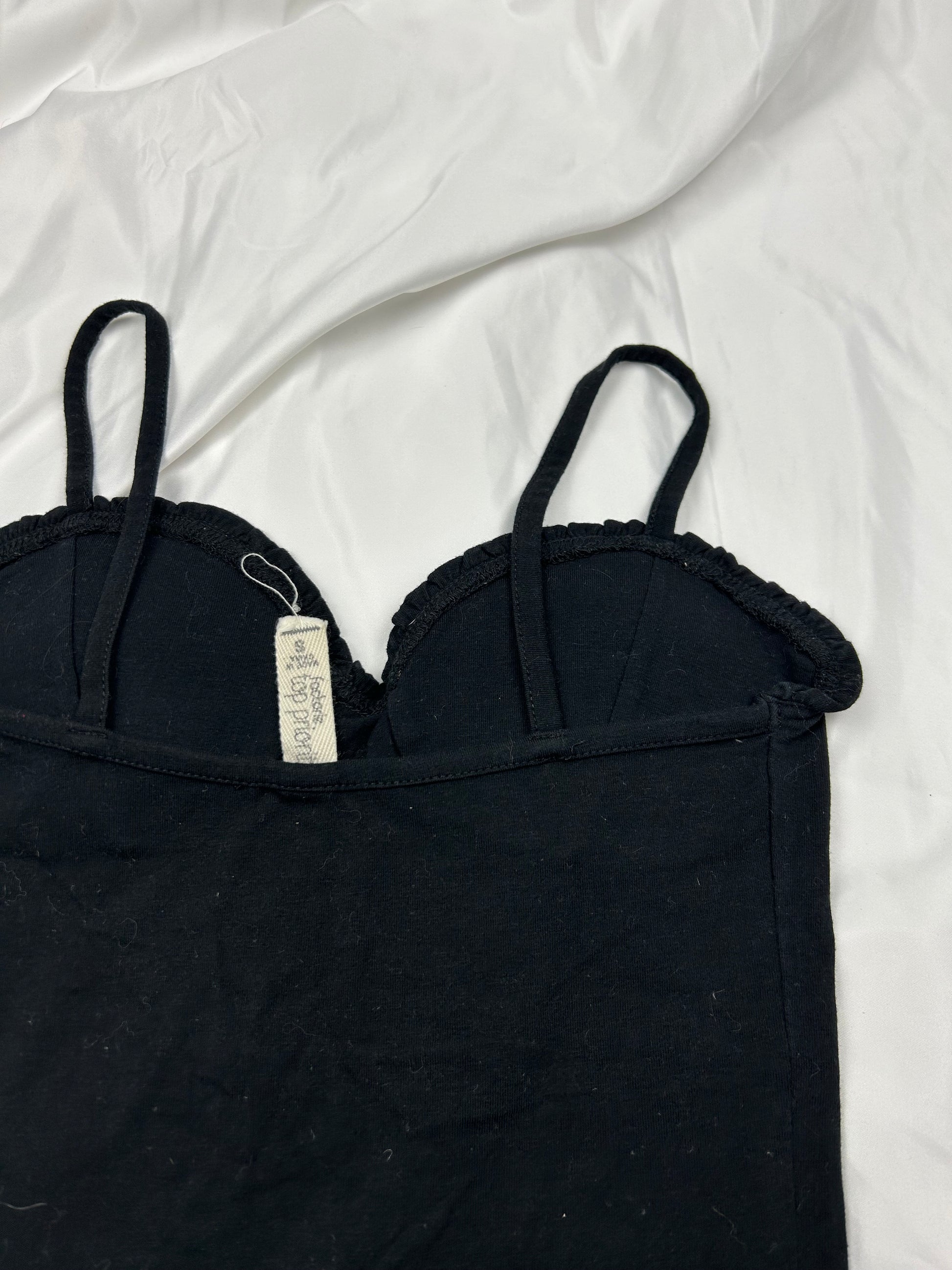 Black bustier cami top (S)