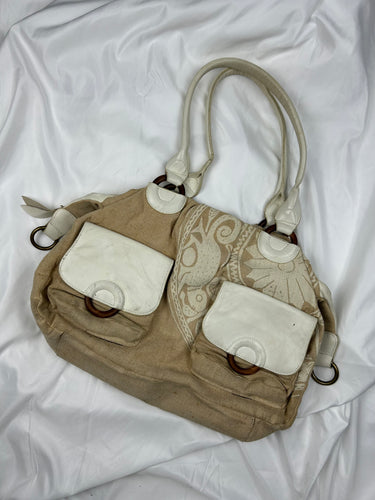 Beige  besace shoulder bag