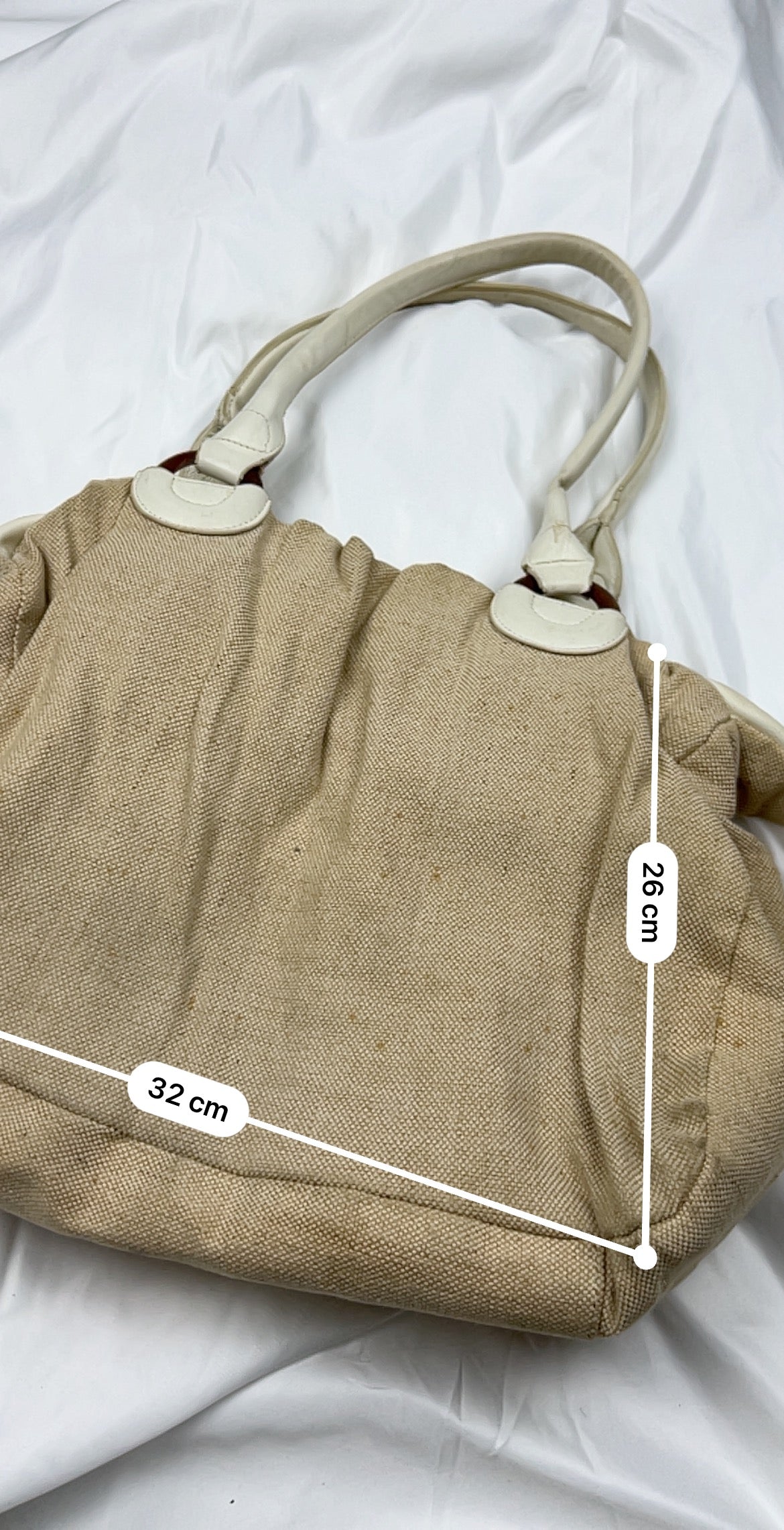 Beige  besace shoulder bag