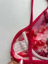 Load image into Gallery viewer, Red floral print belt y2k vintage high rise bikini set (M/L)