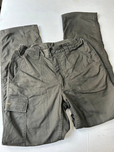 Khaki cargo 90s y2k vintage utility pants (S)