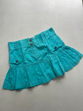 Load image into Gallery viewer, Low rise mini cotton pleated skirt 90s y2k vintage (S)