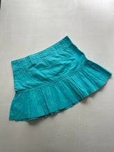 Load image into Gallery viewer, Low rise mini cotton pleated skirt 90s y2k vintage (S)