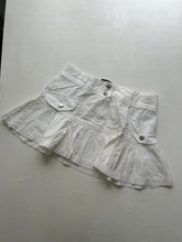 Load image into Gallery viewer, Low rise mini cotton pleated skirt 90s y2k vintage (S)