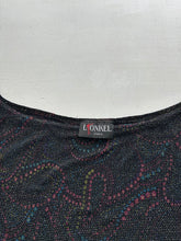 Load image into Gallery viewer, Grey glitters stretchy tee  90s y2k vintage (S)