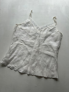 White lightweight summer cami top 90s y2k vintage (M)