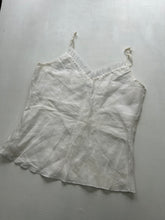 Load image into Gallery viewer, White lightweight summer cami top 90s y2k vintage (M)