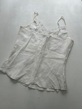 Load image into Gallery viewer, White lightweight summer cami top 90s y2k vintage (M)