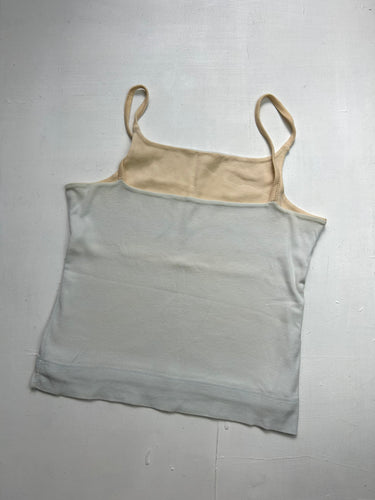 Baby blue/ beige doubled cami top (S/M)