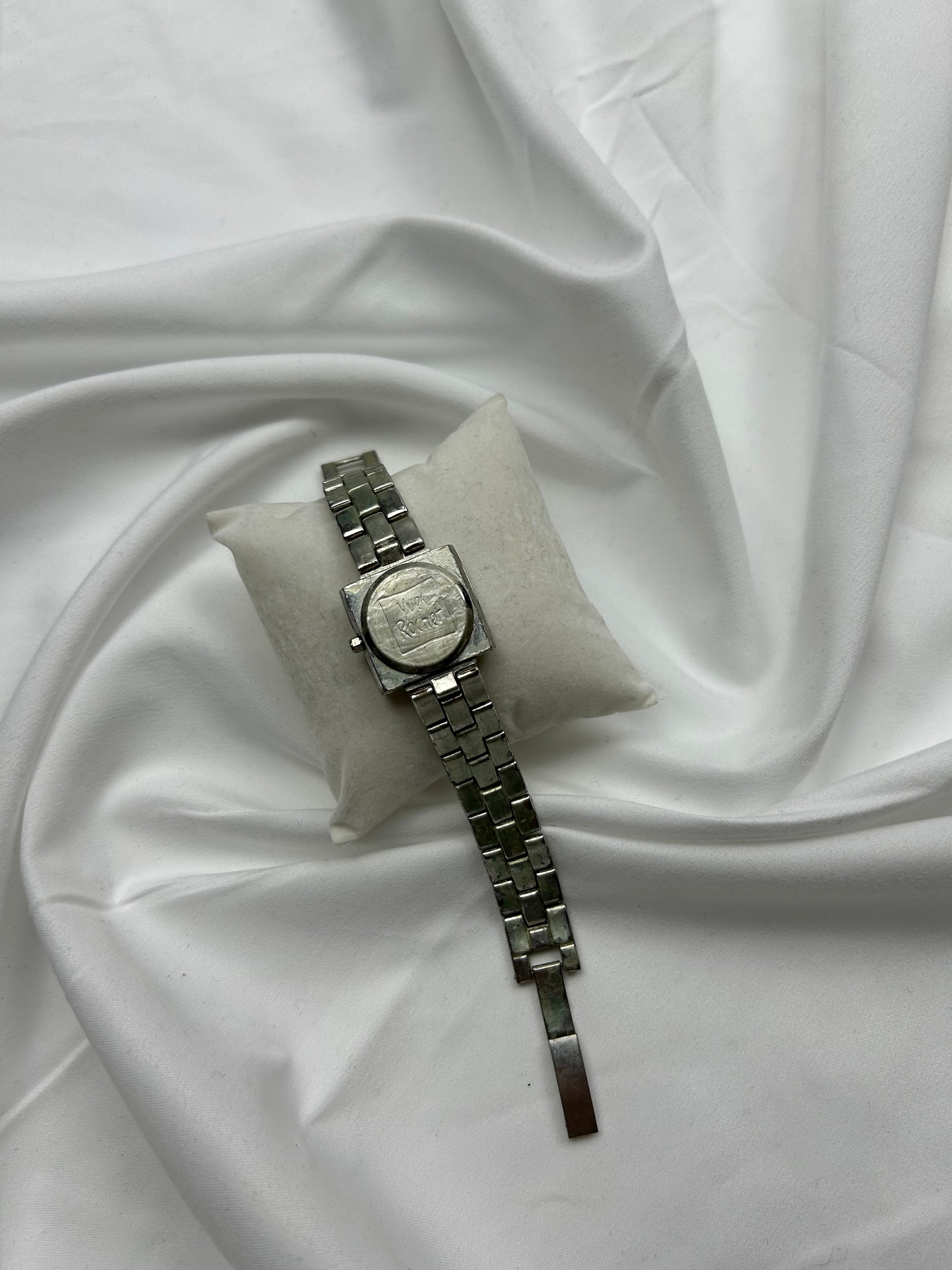 Vintage  silver inox  bracelet watch jewelry