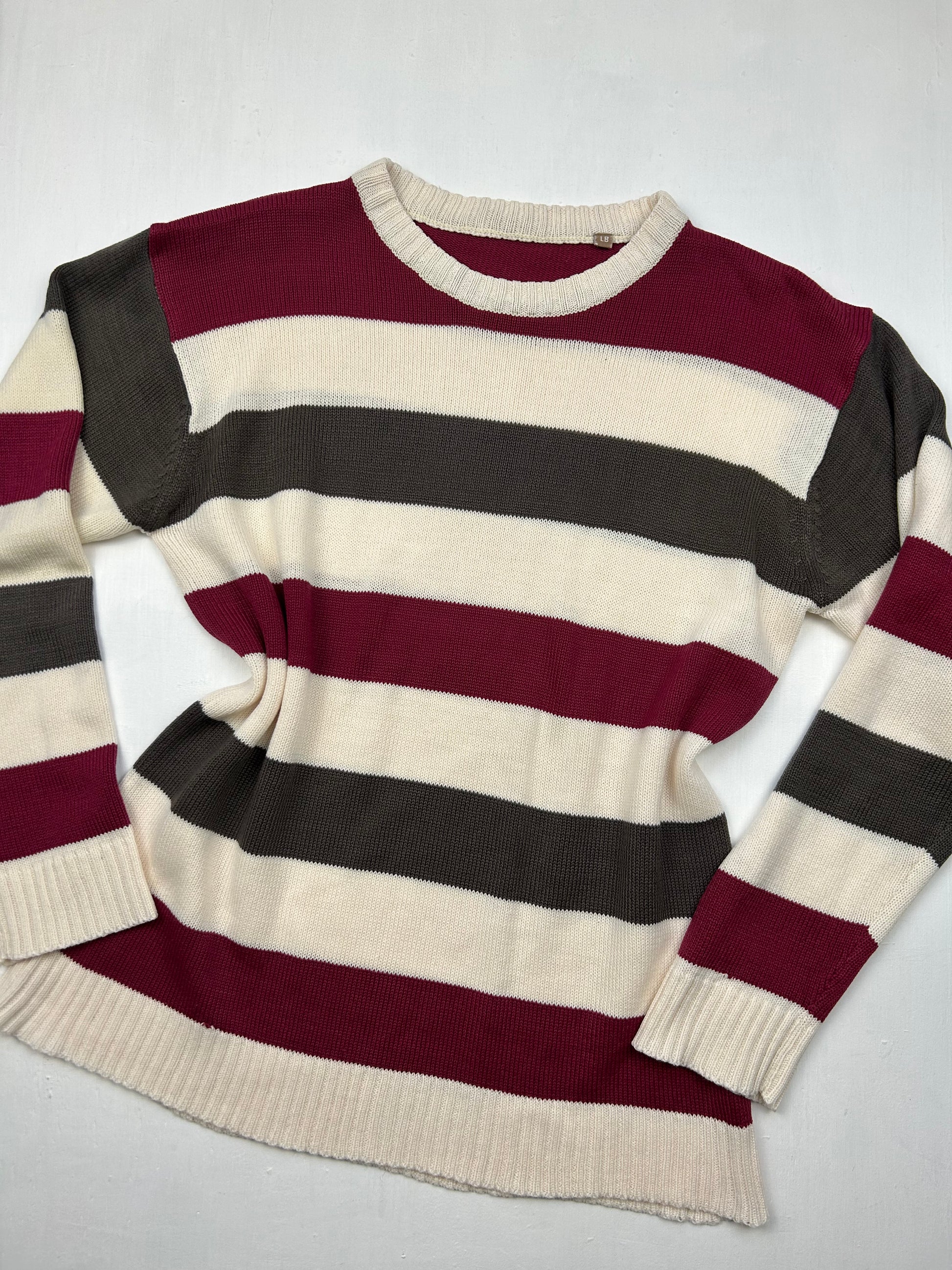 Beige striped jumper (M/L)