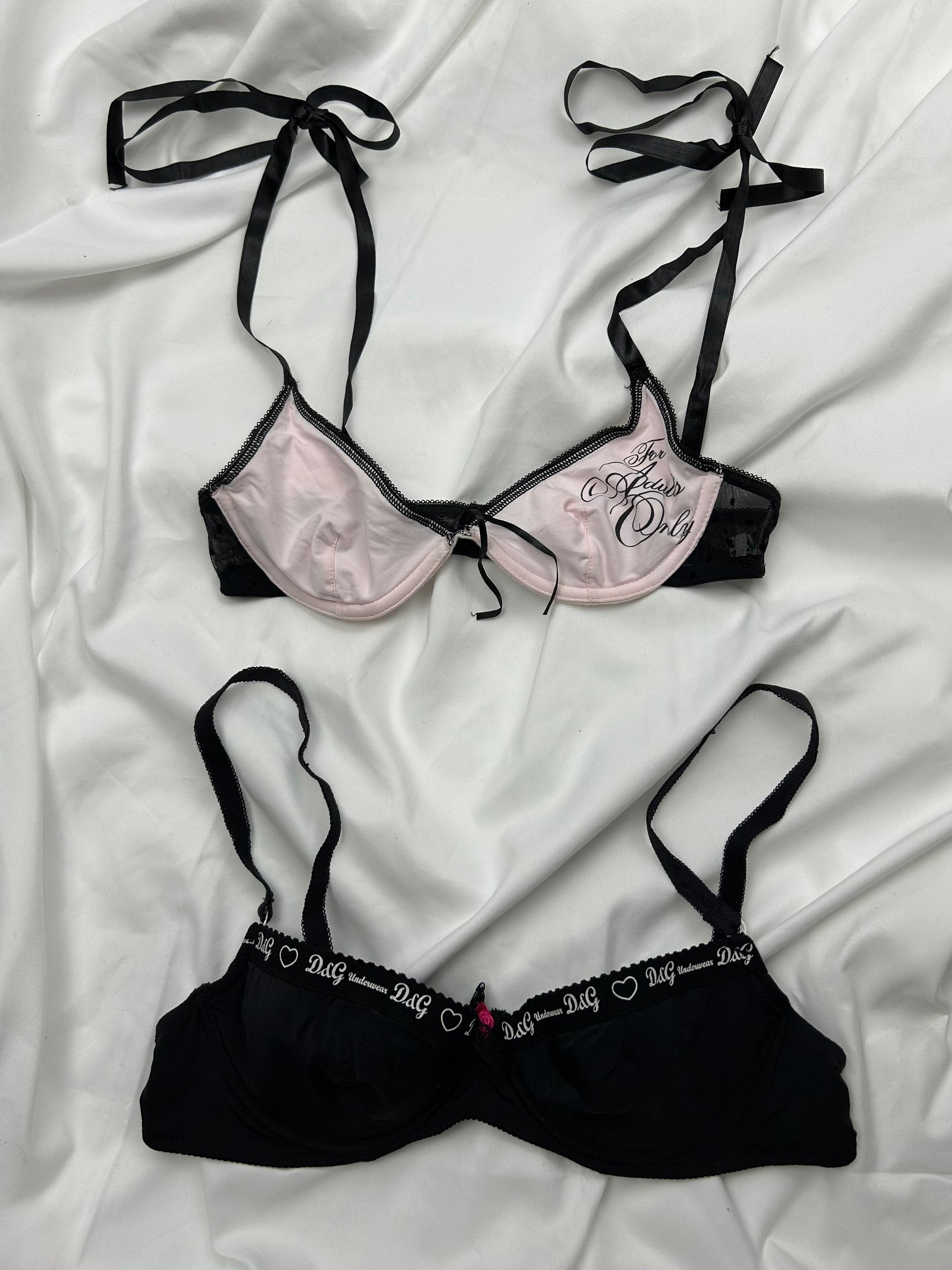 Logo balcony vintage bra