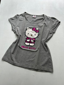 Hello Kitty grey stretchy tee 90s y2k vintage (S/M)