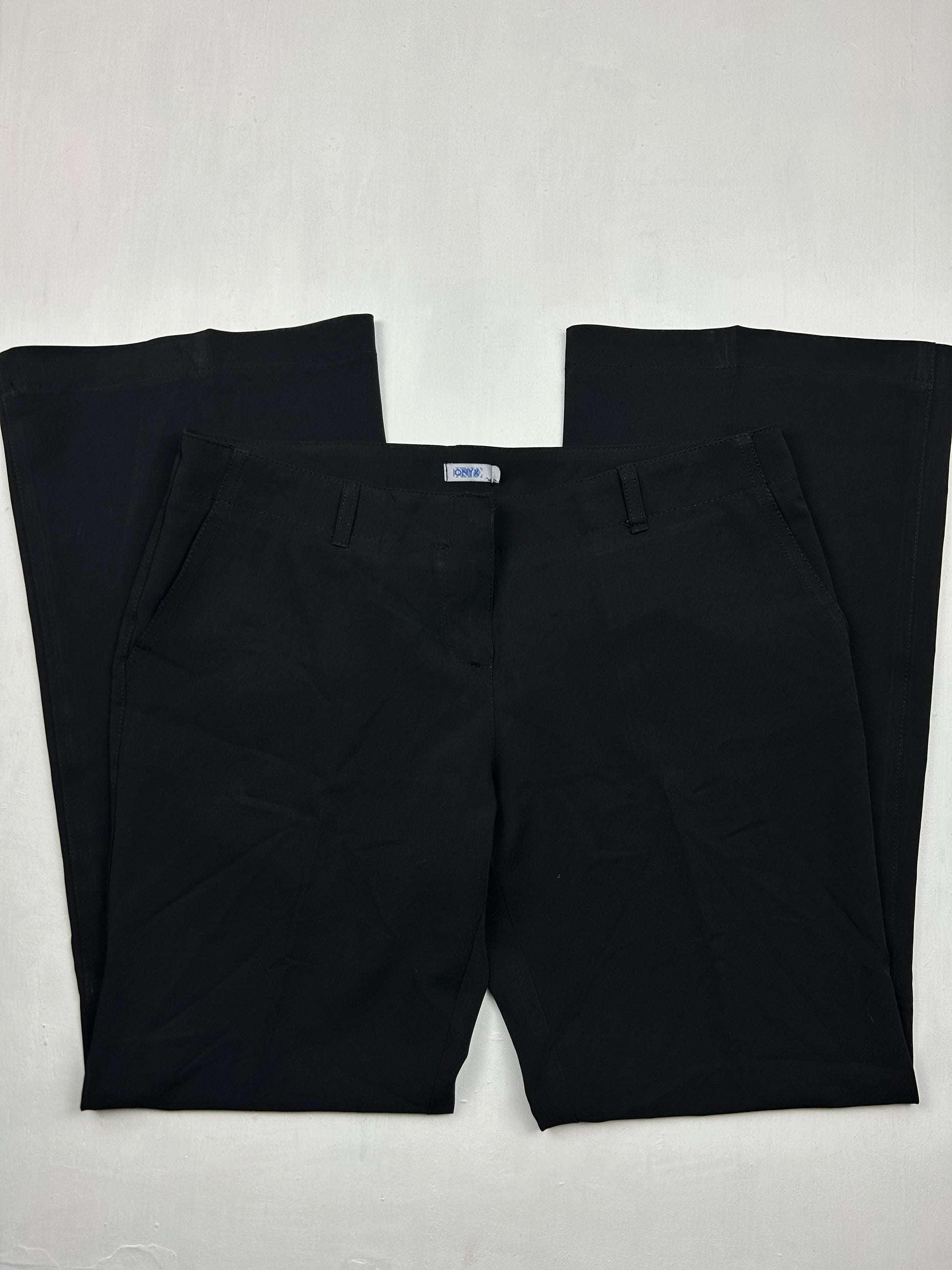 Black low rise bootcut /flare office pants (M)