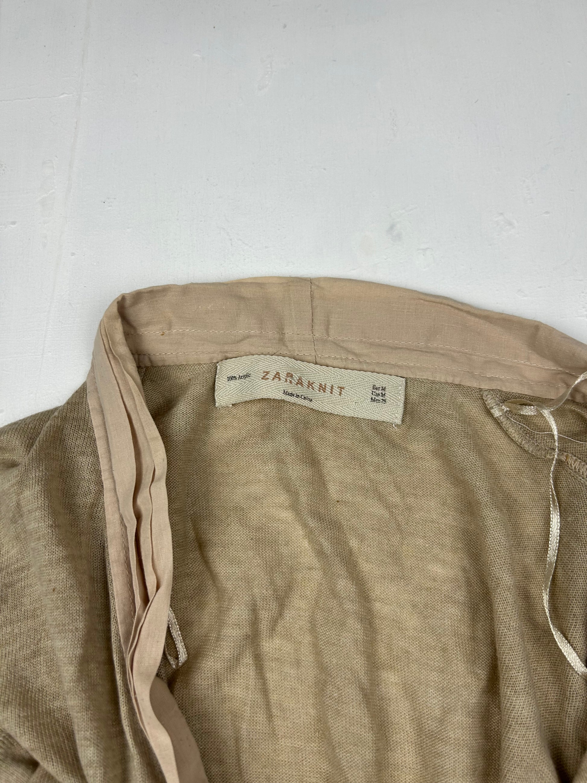 Beige cardigan jumper (M)