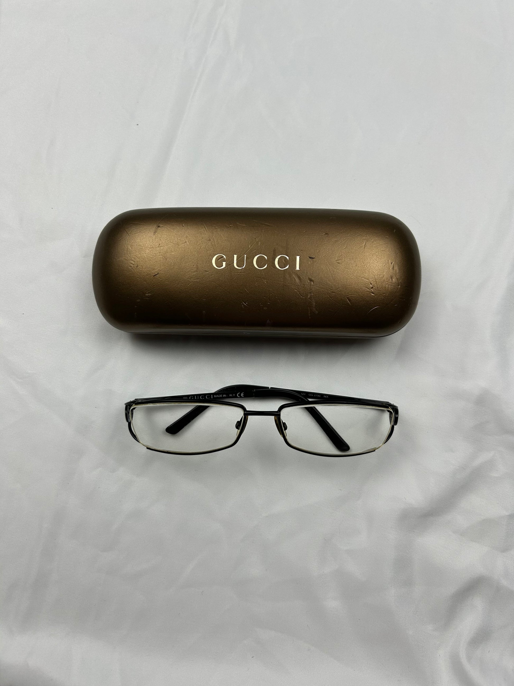 Office metallic logo glasses (adapted lenses)