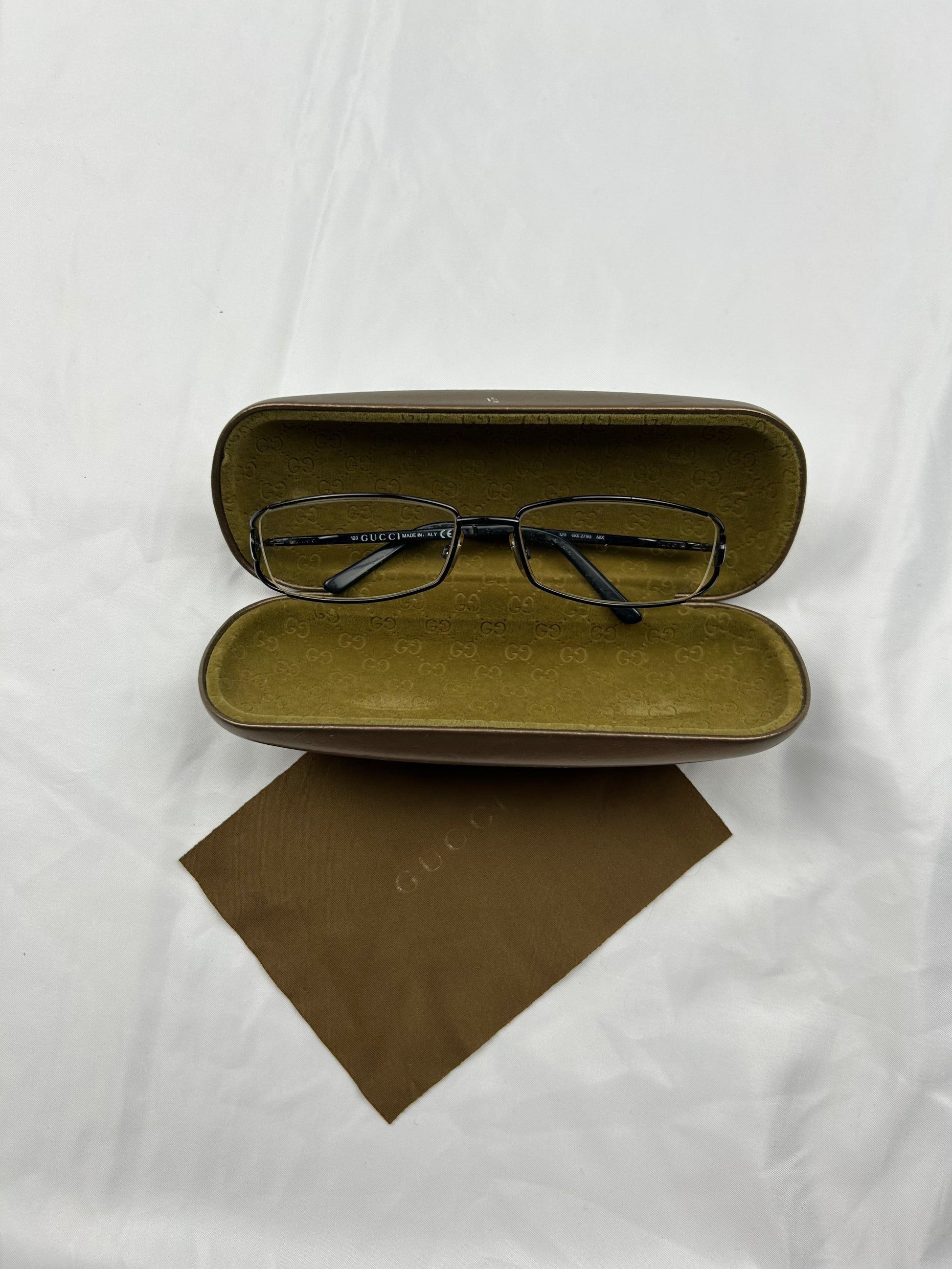 Office metallic logo glasses (adapted lenses)