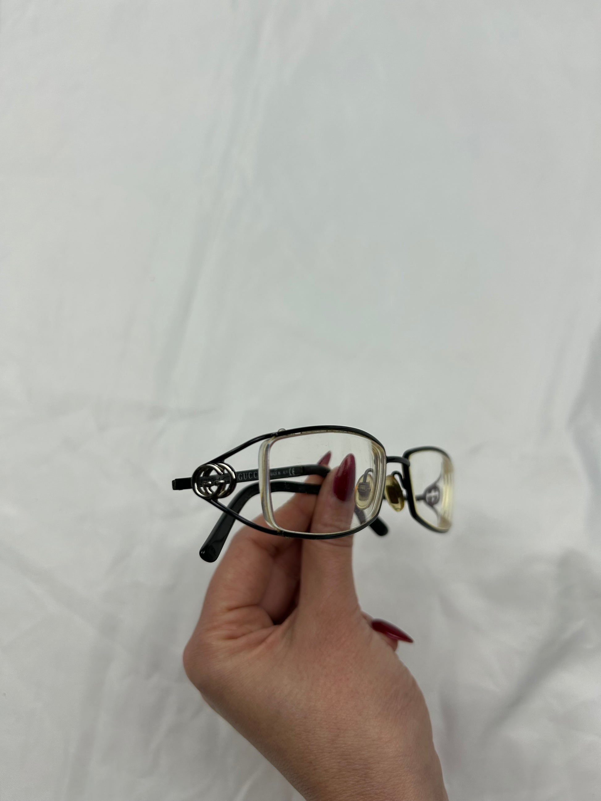 Office metallic logo glasses (adapted lenses)