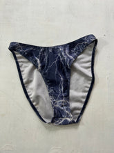 Load image into Gallery viewer, 90s high waisted bikini bottom navy glitters storm print (M/L)