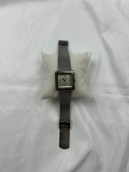 Vintage stainless steel silver watch jewelry