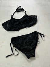 Load image into Gallery viewer, Black sequins bikini set