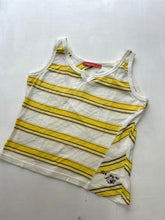 Load image into Gallery viewer, Striped yellow tank top 90s y2k vintage (L)