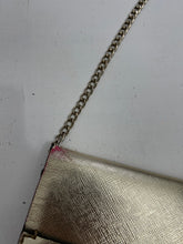 Load image into Gallery viewer, Gold shinning  y2k vintage mini chain shoulder bag night out pochette